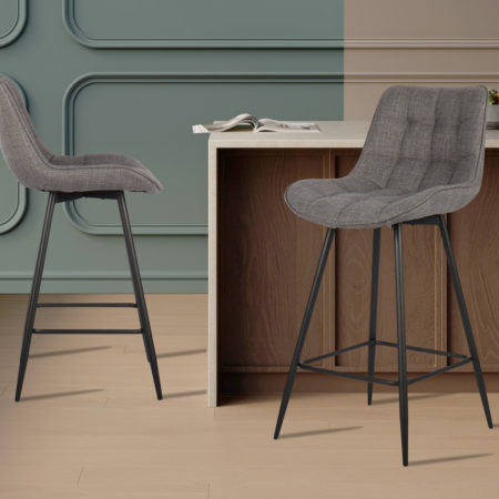 Counterstoel 'Ariba' Stof Lichtgrijs (2 per doos)