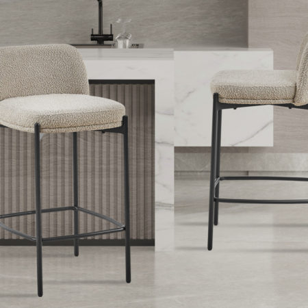 Barstoel 'Ella' Stof Zand (2 per doos)