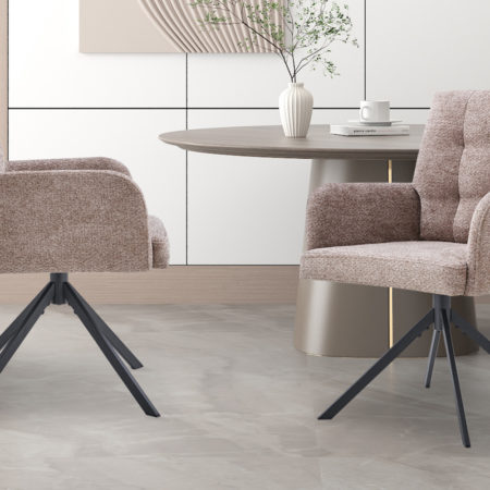 Stoel 'Granada' Draaibaar Zand (2 per doos)