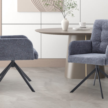 Stoel 'Granada' Draaibaar Donkergrijs (2 per doos)