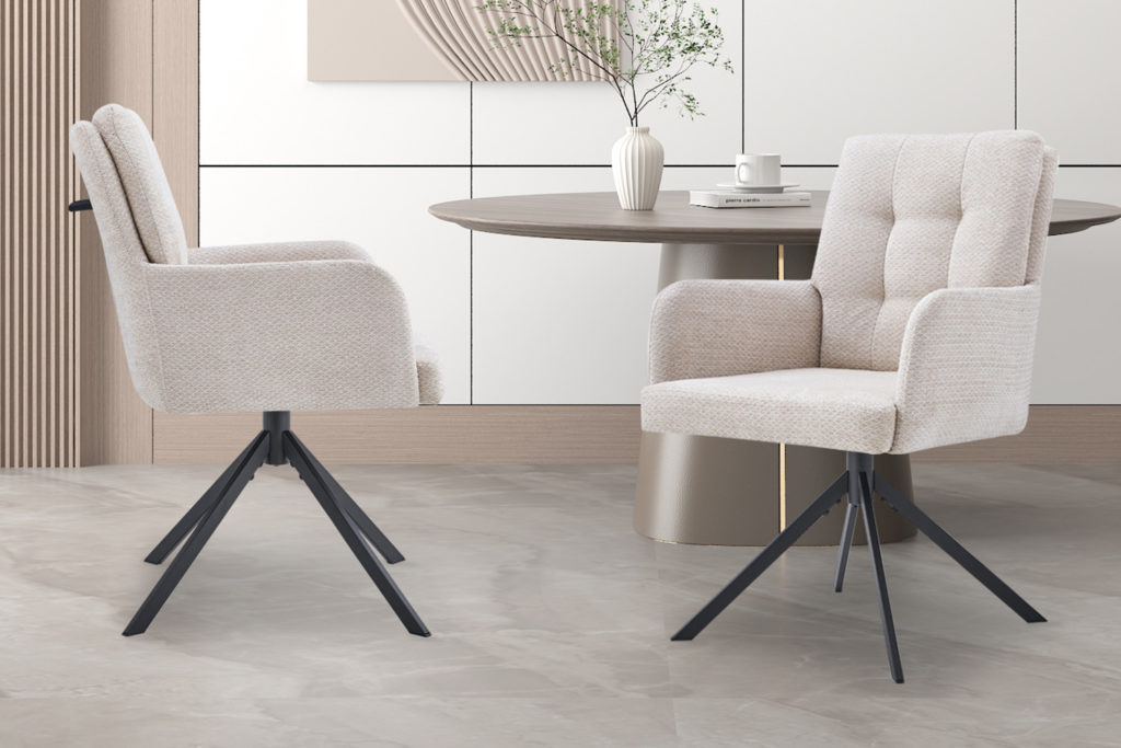 Stoel 'Granada' Draaibaar Beige (2 per doos)