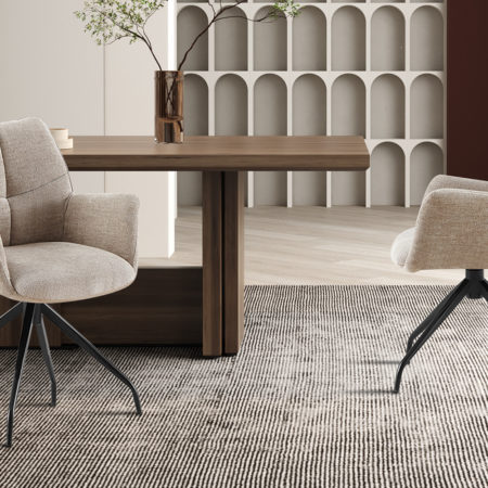 Stoel 'Lamor' Draaibaar Stof Zand (2 per doos)