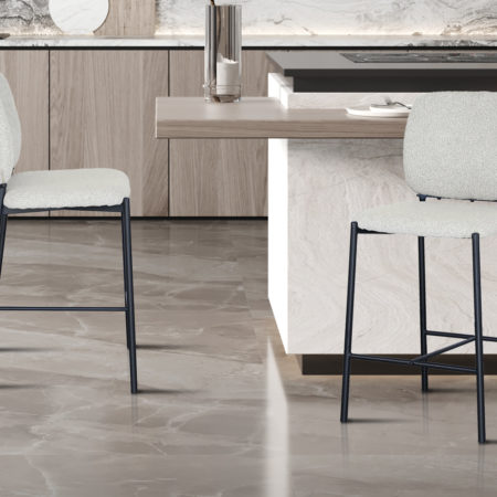 Barstoel 'Sophia' Stof Beige (2 per doos)