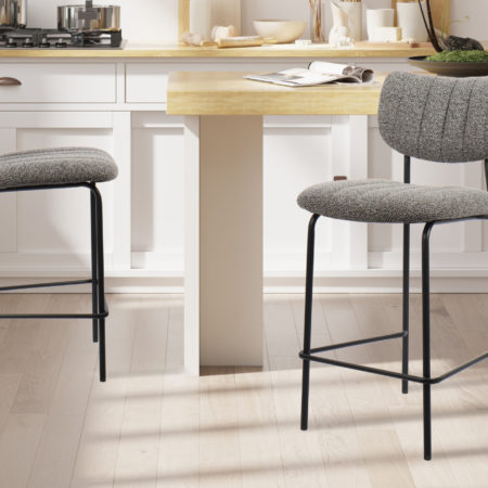 Barstoel 'Antura' Stof Donkergrijs (2 per doos)