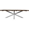 Rechthoekige tafel tuin - 180x90x76 - Naturel/wit - Teak/metaal