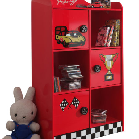 RACER BOEKENKAST RED