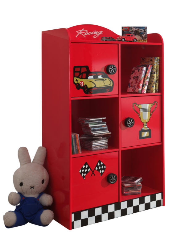 RACER BOEKENKAST RED