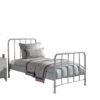 Deze BRONXX-combinatie bestaat uit het grijze BRONXX bed (90x200cm) met het bijhorende nachtkastje in het grijs.