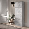 Schoenenkast 'Carini' 4 laden Beton (1c)