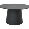 Ronde eettafel Drum - 120x120x77 - zwart - Mangohout