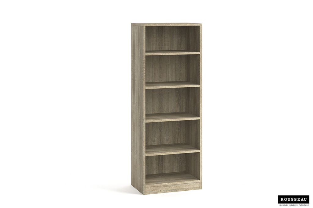Boekenkast 'Space' 4 legplanken Sonoma (1c) - Afbeelding 2
