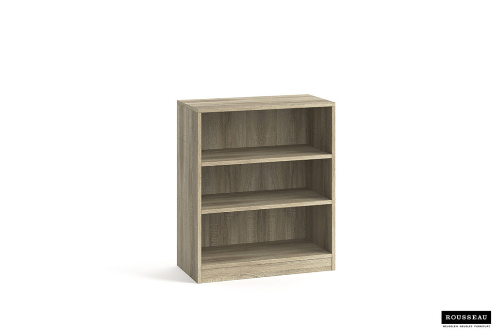 Boekenkast 'Space' 2 legplanken Sonoma (1c) - Afbeelding 2