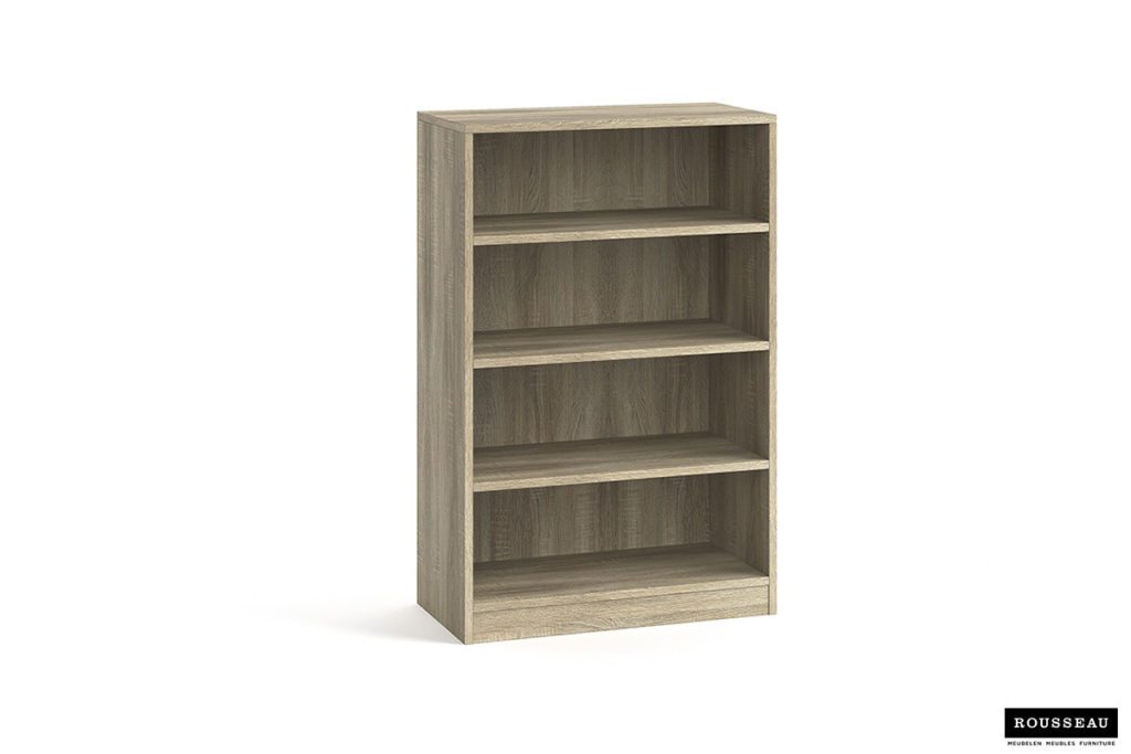 Boekenkast 'Space' 3 legplanken Sonoma (1c) - Afbeelding 2