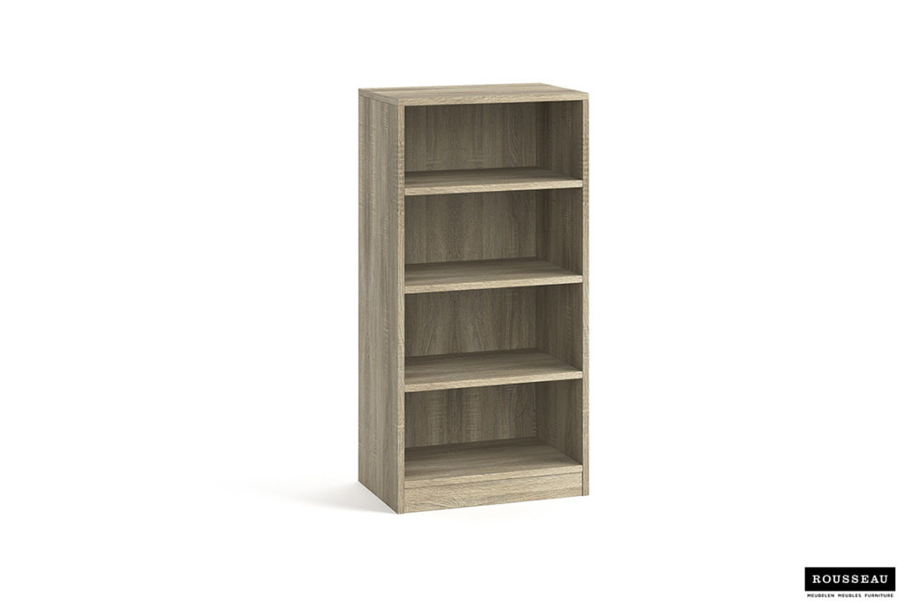 Boekenkast 'Space' 3 legplanken Sonoma (1c) - Afbeelding 2