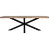 Rechthoekige tafel Soho luxe - 300x100x76 - Naturel/zwart - Acacia/metaal - Afbeelding 2