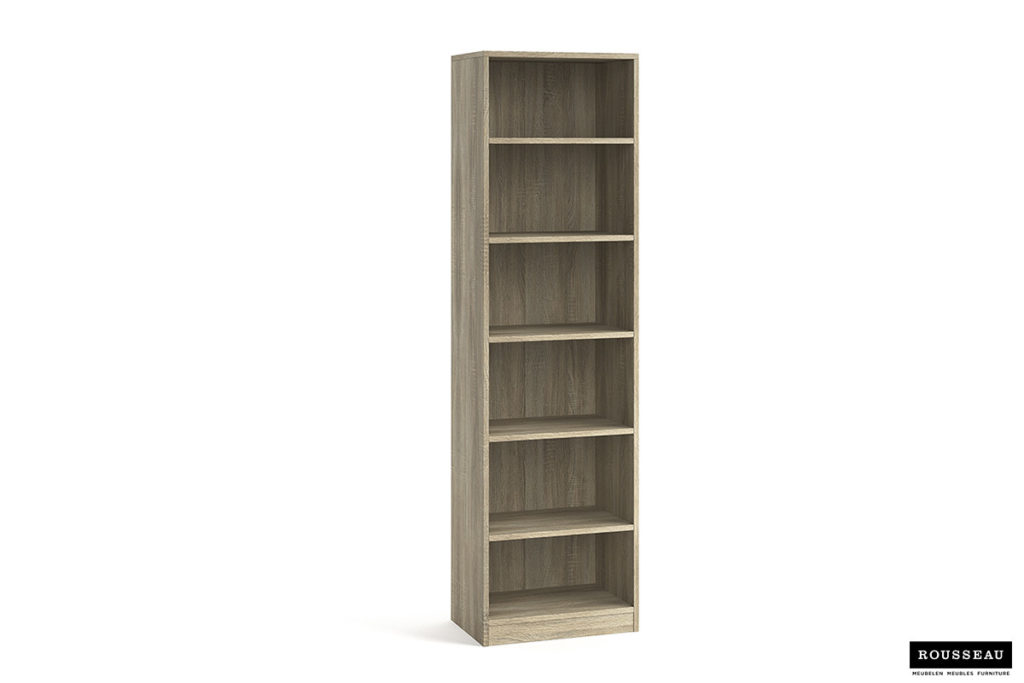 Boekenkast 'Space' 5 legplanken Sonoma (1c) - Afbeelding 2