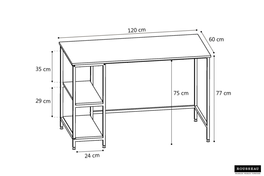 SALE - Bureau 'Rustico' (1c) - Afbeelding 2