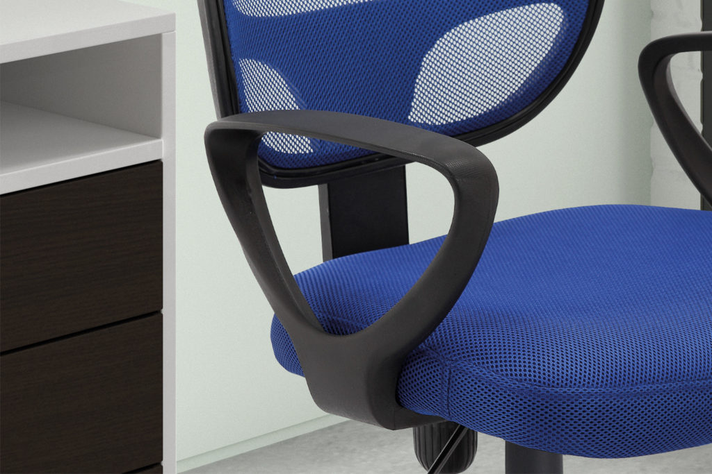 Bureaustoel 'Hippa' Mesh Blauw (1c) - Afbeelding 2