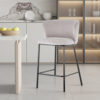 Barstoel 'Arthur' Stof Beige (2 per doos) - Afbeelding 2