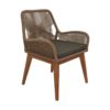 Tuinstoel Coco incl. kussen - 60x64x87 - Abaca/naturel - Teak/banana - Afbeelding 2