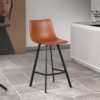 Counterstoel 'Ozan' PU Cognac (2 per doos) - Afbeelding 2
