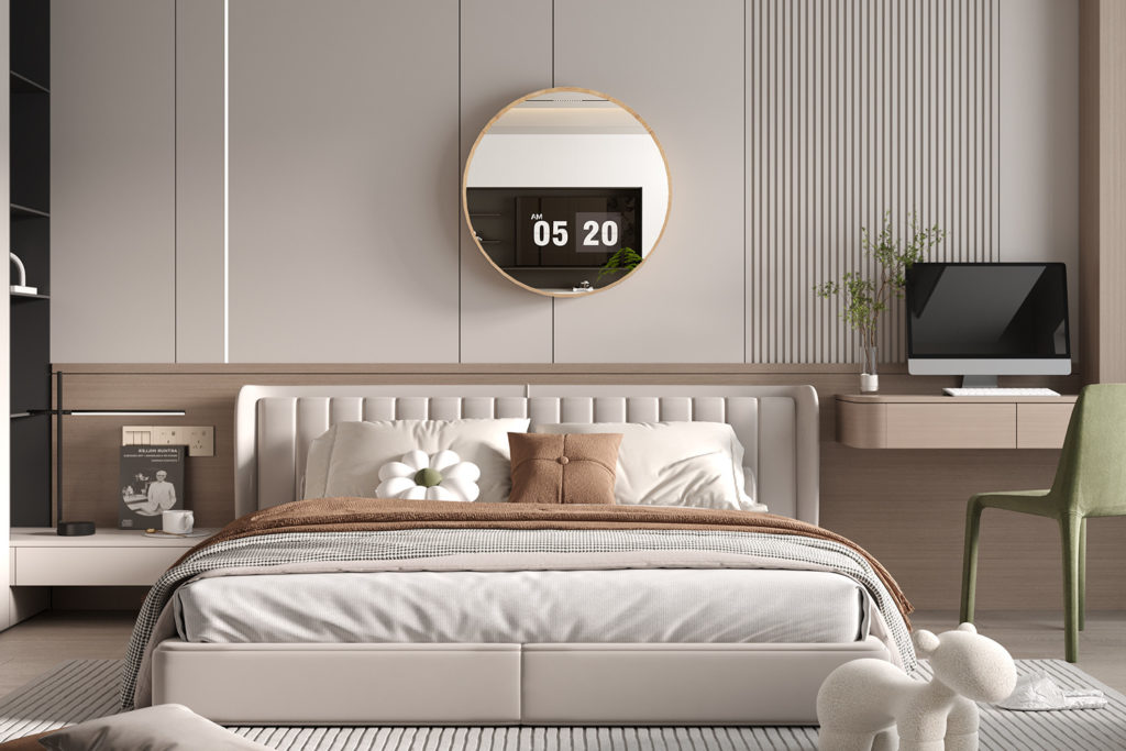 Spiegel 'Roxy' 80x80 Oude eik (1c) - Afbeelding 2
