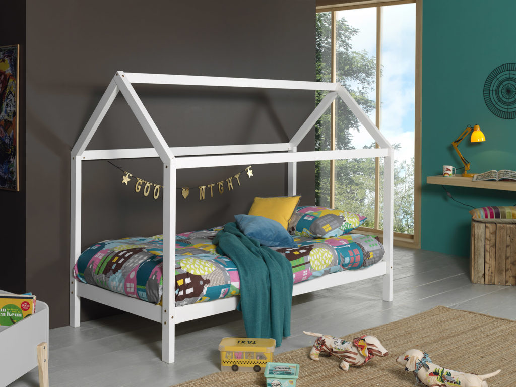 DALLAS BED LP 90X200CM WIT - Afbeelding 2