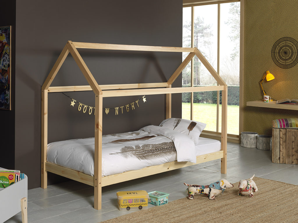 DALLAS BED LP 90X200CM NATUUR - Afbeelding 2
