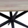 HSM Collection-Ovale Eettafel Zurich-220x100x76-Naturel/Zwart-Acacia/Metaal - Afbeelding 2