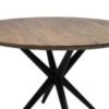 HSM Collection-Ronde Eettafel Zürich-140x140x76-Naturel/Zwart-Acacia/Metaal - Afbeelding 2