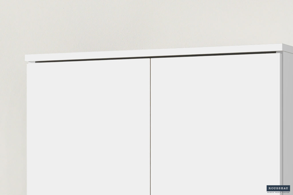 Opbergkast 'Ray' 2 deuren en 4 legplanken Wit (1c) - Afbeelding 2