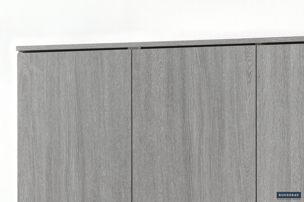 Opbergkast 'Ray' 3 deuren en 4 legplanken Grijze eik (2c) - Afbeelding 2