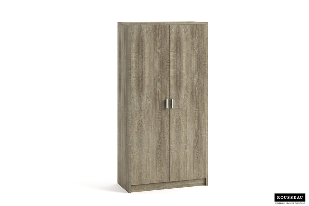 Opbergkast 'Space' 2 deuren en 4 legplanken Sonoma (1c) - Afbeelding 2