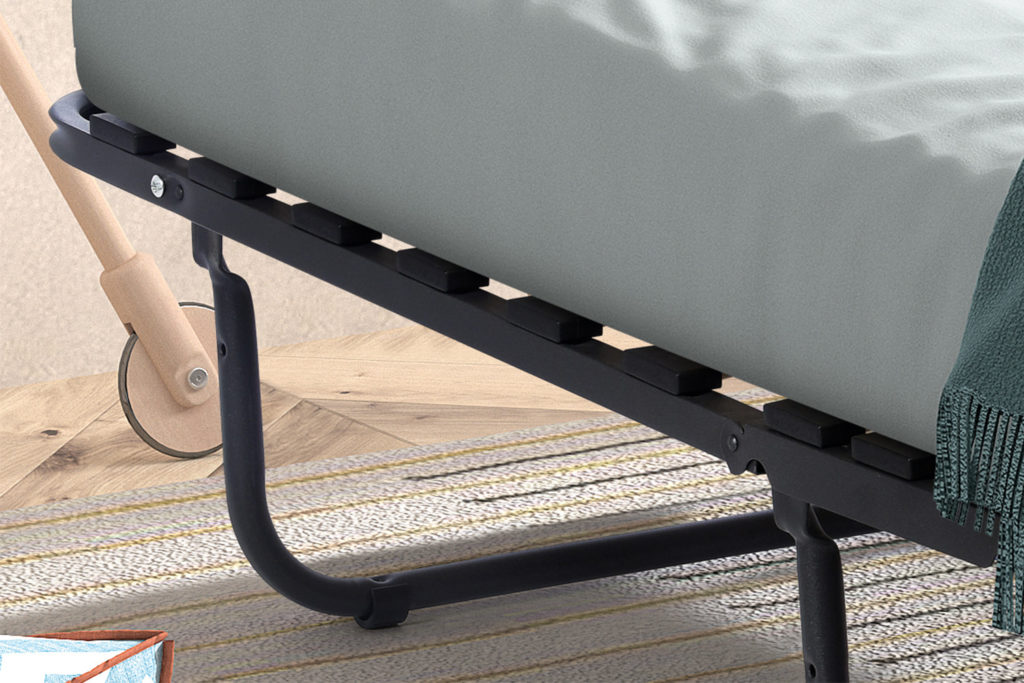 Opvouwbaar bed 'Bruxelles' 90x200 cm metaal (1c) - Afbeelding 2