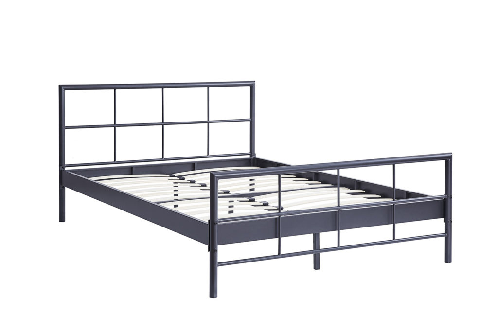 Bed 'Davy' 140x200 Metaal Donkergrijs (2c) - Afbeelding 2