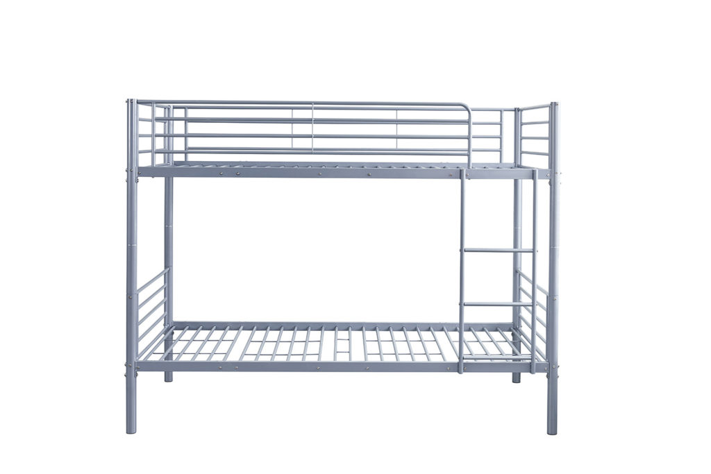 Stapelbed 'Sammy' 90x200 Splitsbaar Metaal Lichtgrijs (1c) - Afbeelding 3