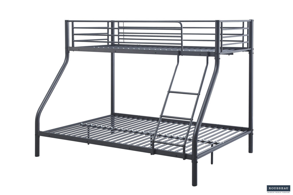 Stapelbed 'Trio' metaal140/90x200 Donkergrijs (2c) - Afbeelding 3