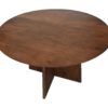Ronde eettafel - 120x120x77 - Bruin - Mangohout - Afbeelding 3