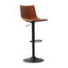 Barstoel 'Trevi' PU Cognac (2 per doos) - Afbeelding 3