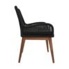 Tuinstoel Coco incl. kussen - 60x64x87 - zwart/naturel - Teak/banana - Afbeelding 3