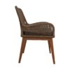 Tuinstoel Coco incl. kussen - 60x64x87 - Abaca/naturel - Teak/banana - Afbeelding 3