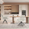 PROMO - Stoel 'Arasa' Draaibaar Beige (1 per doos) - Afbeelding 3