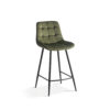 Barstoel 'Juta' Fluweel Groen (2 per doos) - Afbeelding 3