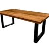 Rechthoekige eettafel Melbourne - 160x90x77 - mangohout/metaal - Afbeelding 3