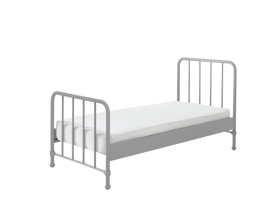 Deze BRONXX-combinatie bestaat uit het grijze BRONXX bed (90x200cm) met het bijhorende nachtkastje in het grijs. - Afbeelding 3