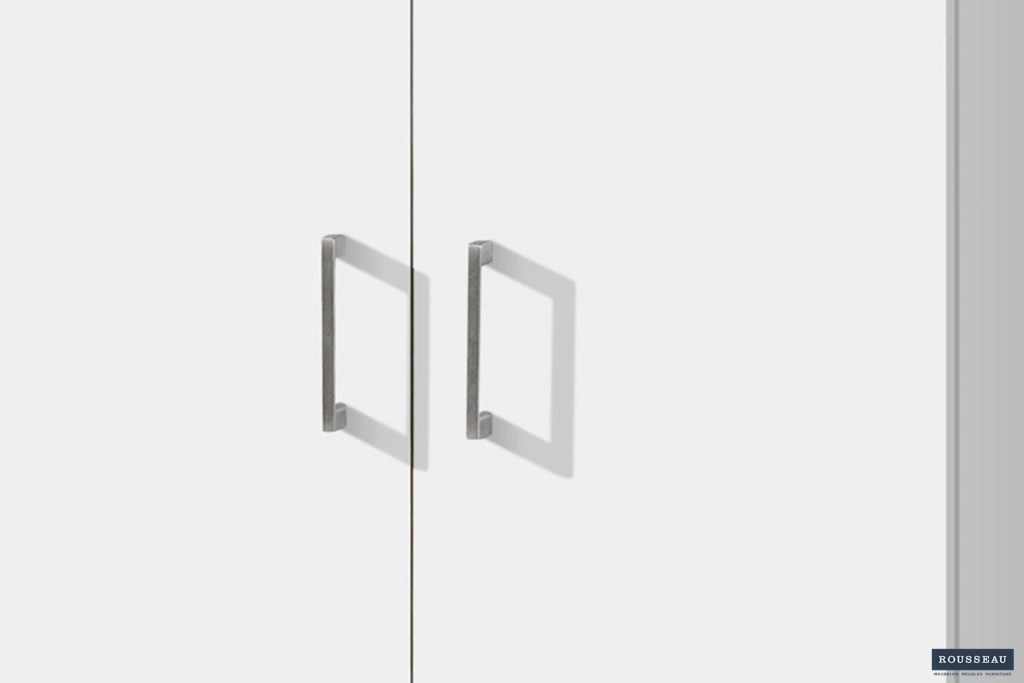 Opbergkast 'Ray' 2 deuren en 4 legplanken Wit (1c) - Afbeelding 3