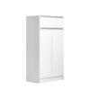 Schoenenkast 'Lilly' 2 deuren en 1 lade Wit (1c) - Afbeelding 3