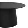 Ronde eettafel Drum - 120x120x77 - zwart - Mangohout - Afbeelding 3