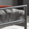 Bed 'Sandro' 90x200 met lattenbodem Grijs  (2c) - Afbeelding 4