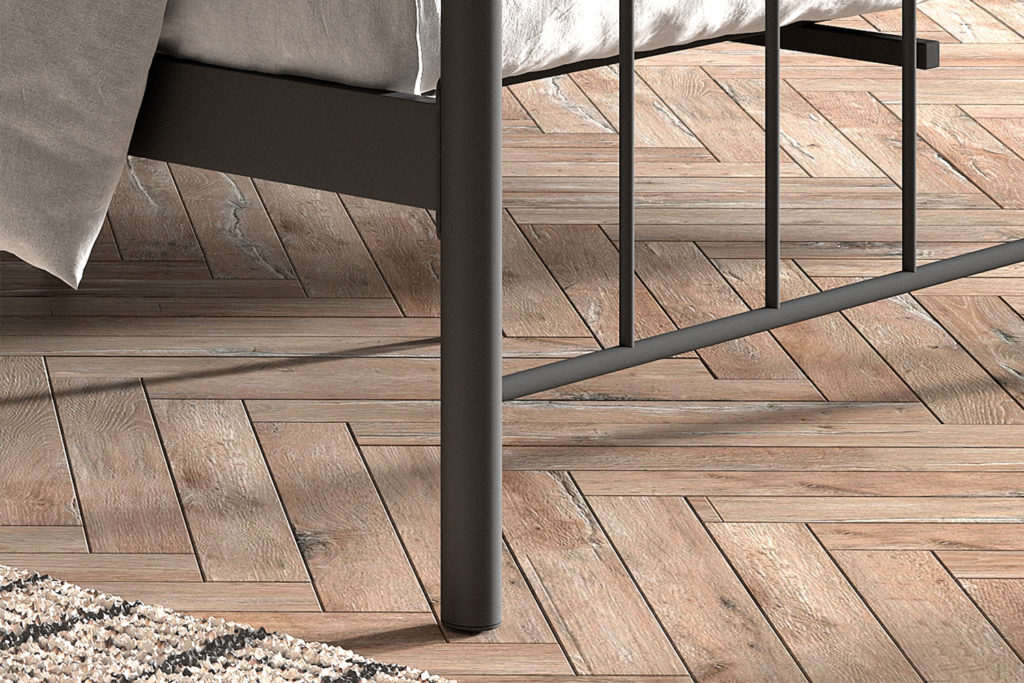 Bed 'Sacha' 140x200 met lattenbodem Zwart  (2c) - Afbeelding 4